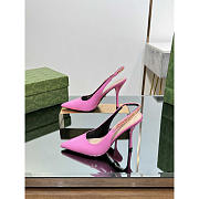 Gucci Signoria Slingback Pump Pink Patent Heel 10.5cm - 1