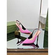 Gucci Signoria Slingback Pump Pink Patent Heel 10.5cm - 3