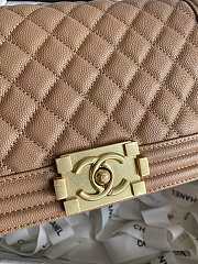 Chanel Leboy Bag Brown Caviar Gold 25cm - 6