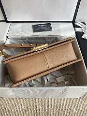 Chanel Leboy Bag Brown Caviar Gold 25cm - 3