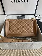 Chanel Leboy Bag Brown Caviar Gold 25cm - 2