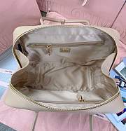 Miu Miu Beau Bag Beige Leather 35x12x22cm - 2