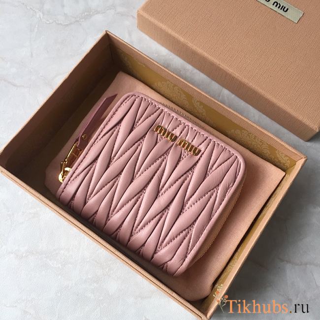 Miu Miu Wallet Pink 10.5x10x3cm - 1