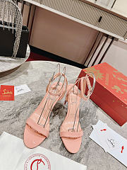 Christian Louboutin Loubi Queen Light Pink Patent 10cm - 4