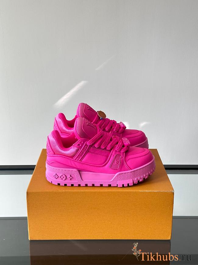 Louis Vuitton LV Trainer Maxi Pink Sneaker - 1