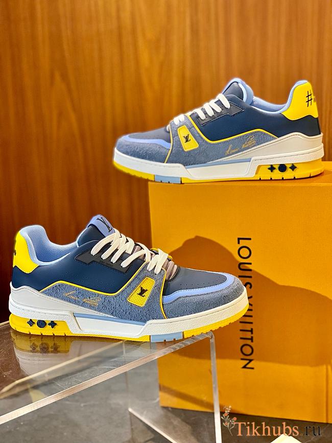 Louis Vuitton LV Trainer Sneaker Blue 02 - 1