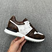 Louis Vuitton LV Run Away Brown White Sneaker - 1