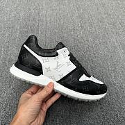 Louis Vuitton LV Run Away Black White Sneaker - 1