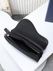 Dior Saddle A5 Triangle Pouch Black 26x20.5x6.5cm - 5