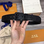 Louis Vuitton LV Black Belt 3.5cm - 1