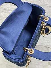 Dior Mini Bag Lady Blue 17cm - 6