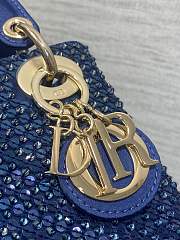 Dior Mini Bag Lady Blue 17cm - 2