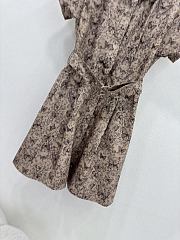 Dior Short Belted Shirtdress Beige - 3