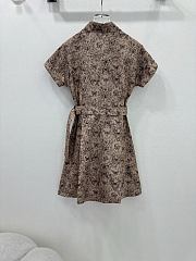 Dior Short Belted Shirtdress Beige - 4