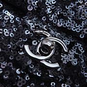 Chanel Flap Bag Sequins Black 20x15x7cm - 2
