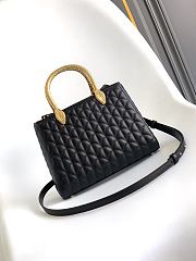 BVLGARI Serpenti Duo Top Handle Black Bag 21.5x15x6cm - 1