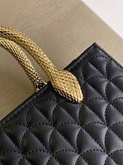 BVLGARI Serpenti Duo Top Handle Black Bag 21.5x15x6cm - 2