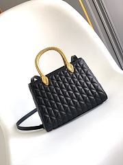 BVLGARI Serpenti Duo Top Handle Black Bag 21.5x15x6cm - 4