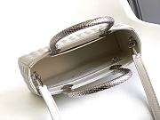 BVLGARI Serpenti Duo Top Handle White Bag 21.5x15x6cm - 6