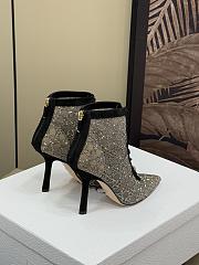 Dior Capture Heeled Ankle Boot Transparent Mesh 10cm - 4