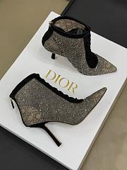 Dior Capture Heeled Ankle Boot Transparent Mesh 10cm - 3