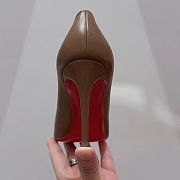 Christian Louboutin Kate Napa Brown Pump Heel 8.5cm - 5