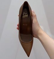 Christian Louboutin Kate Napa Brown Pump Heel 8.5cm - 4