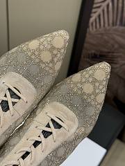 Dior Capture Heeled Ankle Boot Transparent Beige Mesh 10cm - 5