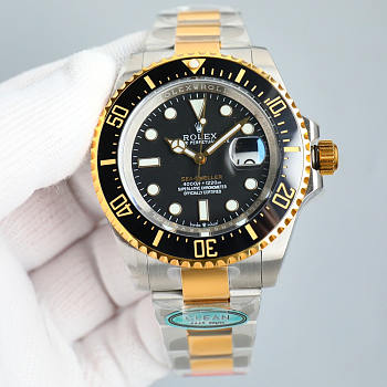 Rolex Sea-Dweller 126603 43mm Half Gold Black Dial