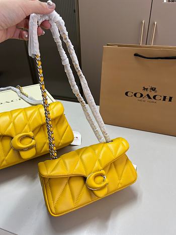 Coach Tabby Shoulder Bag 20 Yellow 20cm