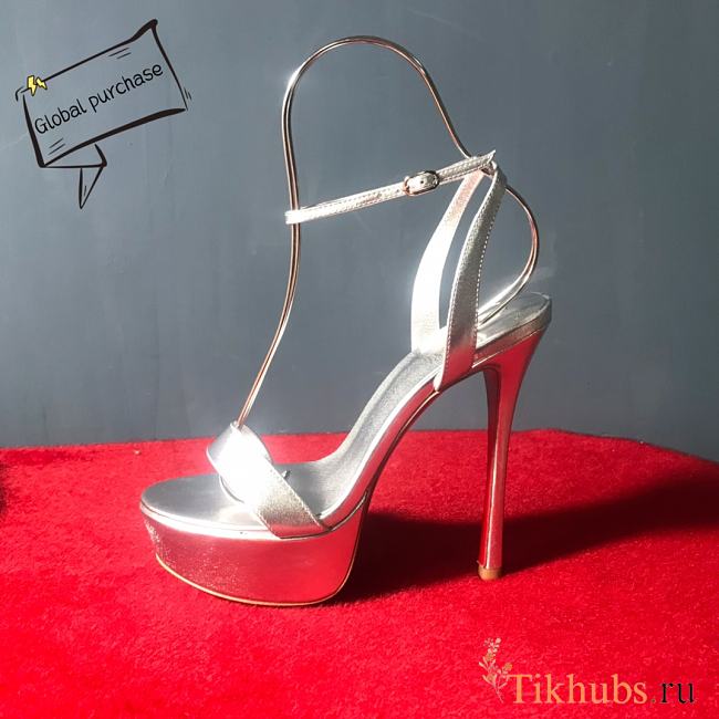 Christian Louboutin Silver Heel 15cm - 1