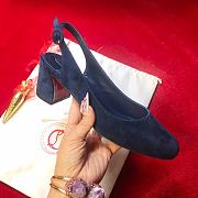 Christian Louboutin So Jane Suede Slingback Pumps 5.5cm - 3