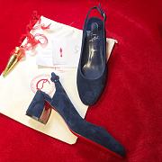 Christian Louboutin So Jane Suede Slingback Pumps 5.5cm - 2