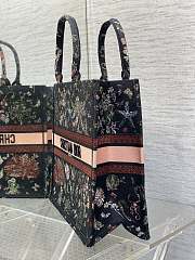 Dior Large Book Tote Black Multicolor Cabinet Motif 42x18x35cm - 5