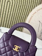 Chanel Kelly Shopper Purple Gold Bag 13x19x7cm - 2