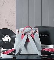 Chanel Vintage Backpack Denim Blue 29cm - 6