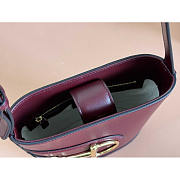 Gucci 73 Mini Bucket Bag Burgundy 18.5x20x8.5cm - 6