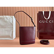 Gucci 73 Mini Bucket Bag Burgundy 18.5x20x8.5cm - 4