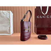 Gucci 73 Mini Bucket Bag Burgundy 18.5x20x8.5cm - 3