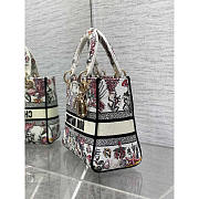 Dior Medium Lady D-Lite Bag Latte Multicolor Cabinet 24x11x20cm - 2