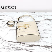 Gucci 73 Mini Bucket Bag White 18.5x20x8.5cm - 3
