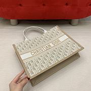 Dior Medium Book Tote Natural Oblique 36.5x28x16.5cm - 3