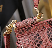 Dolce & Gabbana Sicily Snakeskin Handbag 18x11x6cm - 2