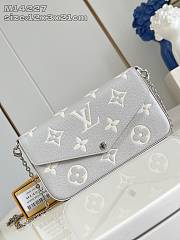 Louis Vuitton LV Félicie Pochette Brume Gray 21x12x3cm - 1