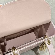 Dior Medium Lady Bag Pink Gold 24cm - 6