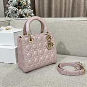 Dior Medium Lady Bag Pink Gold 24cm - 4