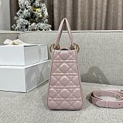 Dior Medium Lady Bag Pink Gold 24cm - 2