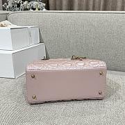 Dior Medium Lady Bag Pink Gold 24cm - 3