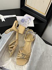 Chanel Beige Sandal Heel 5cm - 5