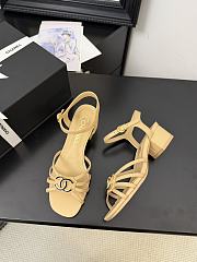 Chanel Beige Sandal Heel 5cm - 3